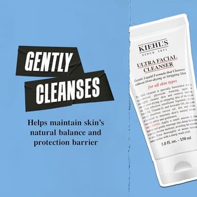 Kiehl's Ultra Facial Cleanser, Lightweight Foamy Facial Cleanser, Enriched Formula that Replenishes Skin Barrier, Gently Exfoliates and Moisturizes, Suitable for All Skin Types - 5 fl oz - Image 4