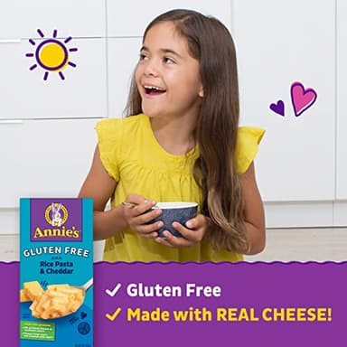 Annie's Gluten Free Macaroni and Cheese, Rice Pasta and Cheddar, 6 oz (Pack of 12) - Image 4