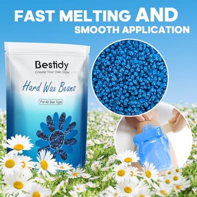 Bestidy Wax Beads, Bagged 500g/1.1lb/17.6oz, Waxing beans for Hair Removal, Women Men, Home Waxing for All Body and Brazilian Bikini Areas (500g) - Image 3