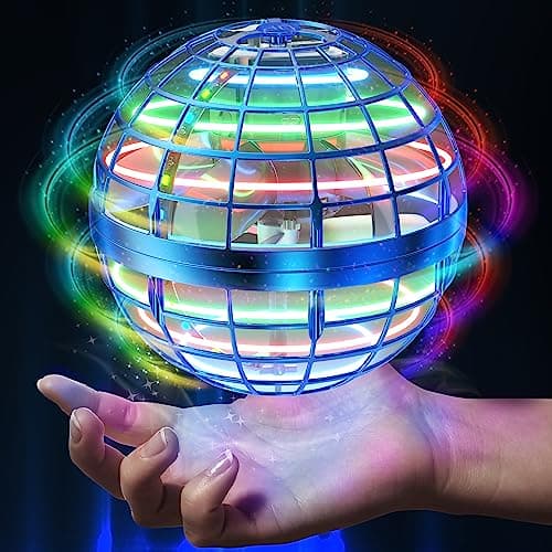 AMERFIST 2025 Flying Orb Ball Toy,Cosmic Globe Boomerang Hover Ball Galactic Fidget Spinner, Hand Drone Orbit, Cool Toys Gift for 6 7 8 9 10+ Year Old Boys Girls Teens Outdoor Toys(Blue) - Image 1