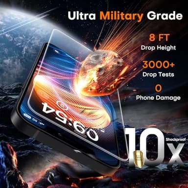 TOCOL for iPhone 12 Screen Protector 9H Hardness Military Grade Shatterproof HD Tempered Glass Full Coverage Easy Installation Case Friendly 2 Pack - Image 2