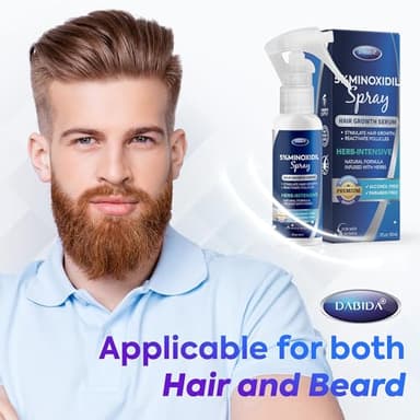 5% Minoxidil Hair Regrowth Spray : Minoxidil for Women Hair Growth Treatment, Minoxidil 5 percent for Men Beard Growth - 60ml - Image 9