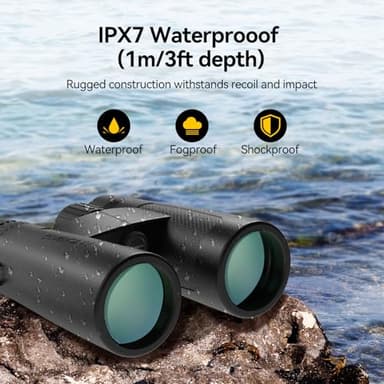 SVBONY Upgraded SV202 10x42 ED Binocular, Binoculars with Extra-Low Dispersion Objective Lenses for Birdwatching, BAK4 & FMC Optic System, 8°+Wide View Angle, IPX7 Waterproof for All-Weather Use - Image 5