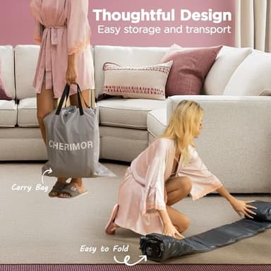 CHERIMOR Queen Air Mattress with Built in Pump, 18" Elevated Height, 48Hr Leak-Tested, Honeycomb Coil Support, 800 lbs Capacity, Fast 3-Min Inflation–Blow Up Mattress for Guest Room & Sleepover - Image 8