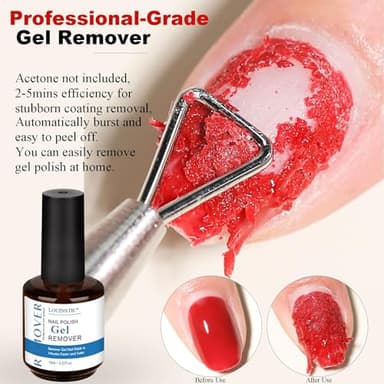 Gel Nail Polish Remover,Gel Remover for Nails No Need to Soak or Wrap, Quickly Remove Nail Polish in 2-5 Minutes, Professional Nail Remover Kit - Image 4