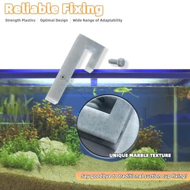 XIFOWE 10Pcs Aquarium Divider Retainer, Reliable Fixed Aquarium Divider Accessories, Partition Panel Fixing Fittings, Plastic Isolation Stand for Fish Tanks, Simple Installation & Easy Disassembly - Image 6