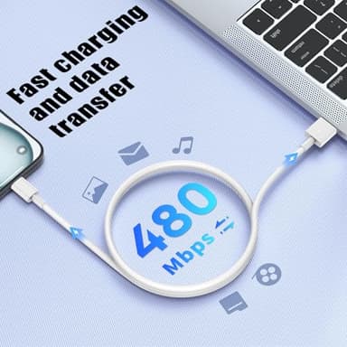 3ft / 6ft Car Carplay Cable for Apple iPhone 17 Pro Max/17 Air/16 Pro /15 Plus, Long USB A to USB C Car Play Charger Cord, iPad Pro 12.9/11,10th,Air 5th/4th,iPad mini 6th Gen Charging Cable 3/6 Feet - Image 4