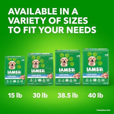 IAMS Proactive Health Large Breed Adult Dry Dog Food with Real Chicken, 30 lb. Bag - Image 13