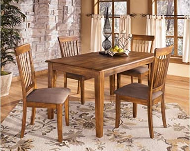 Signature Design by Ashley D199-01 Berringer 18" Rustic Dining Chair with Cushions, 2 Count, Light Brown - Image 9