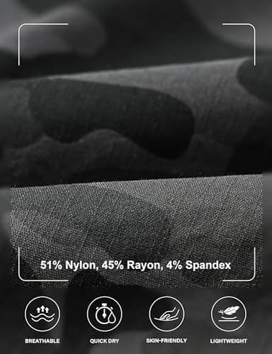 MoFiz Hiking Cargo Pants for Women with Pockets Lightweight Quick Dry Athletic Outdoor Summer Travel Casual Joggers Sweatpants Camouflage Dark Grey 2XL - Image 4