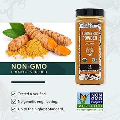 Soeos Organic Turmeric Powder 10oz (284g), Non-GMO Verified, USDA Organic, Natural Curcumin, Lab Tested for Purity, Sealed Package To Keep Turmeric Fresh - Image 3