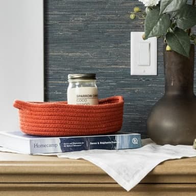 Cozytoon 5-Piece Storage Basket Set - Durable Cotton Rope Storage Bins for Bathroom, Kitchen, Nursery, and Living Room Organization - Multi-Use Baskets for Shelves, Clothes, Towels and Laundry - Image 6