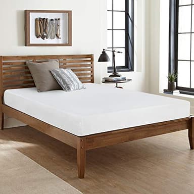 FDW | 8 Inch Full Mattress | Medium Firm | Gel Memory Foam Mattress | White | Bed in a Box, CertiPUR-US Certified | Pressure Relief, Cooling Ventilated Foam | Washable Removable Cover - Image 1