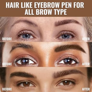 iMethod Eyebrow Pen - Eyebrow Pencil,2-in-1 Eyeliner Dual-Ended Microblading Eyebrow Pencil Long Lasting Waterproof Hair-Like Brow Pencil,with Eyebrow Brush,Eyebrow Pencils for Women,DarkBrown - Image 5