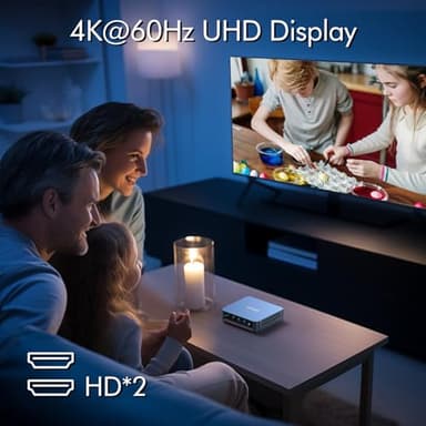 WI-6 Pro Mini PC, Intel 12th Gen N95 Mini Computer,16GB DDR4 RAM 512GB SSD,Triple 4K Display/2*USB3.0/WiFi/Bluetooth/Full Function Type-C/LAN/Support 32GB RAM and 2TB SSD Extensions - Image 5