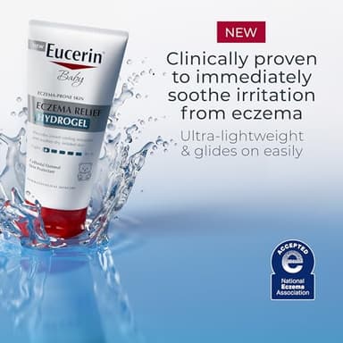 Eucerin Baby Eczema Relief Hydrogel for Dry, Itchy, Eczema-Prone Skin with Colloidal Oatmeal, Hypoallergenic, Fragrance Free and Steroid Free Body Moisturizer for Babies, 5 Fl Oz Tube - Image 2