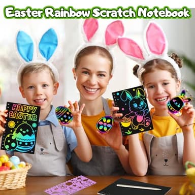 FEREDO KIDS Party Favors for Kids: 16 Pack Rainbow Scratch Art Notebook Back to School Students Classroom Gifts Bulk for Girls Boys Goodie Bags Stuffers, Return Gifts for Birthday Party Favors Bulk - Image 9