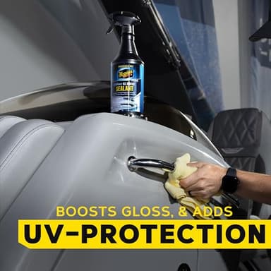 Meguiar’s Marine & RV Hybrid Ceramic All Surface Sealant - Premium Fiberglass and Gel Coat Sealant that Boosts Gloss, Beading & Protection from UV Damage - Easy to Apply and Wipe Off – 32 Oz Spray - Image 5