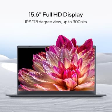 UOWAMOU Laptop Computer 15.6 inch, Intel Quad Core N95, 12GB LPDDR5 RAM 1TB NVMe SSD Laptop with FHD IPS Display, WiFi 5, BT5.0, USB Type C and Fingerprint, 2 Years Warranty, Windows 11 Pro - Image 3