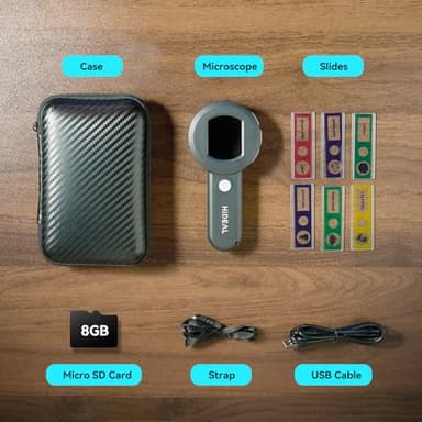 Hideal Microscope for Kids Adults, 100X Handheld Coin Magnifier for Collectors, HP30 USB Digital Magnifying Glass with Light, Portable Jewelers Loupe with Screen, Pocket Mini Scope Camera for Trichome - Image 9