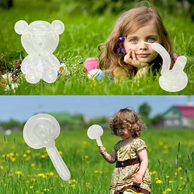 260 Balloons Clear Long Balloons 100 Pack Twisting Animal Balloon Thickening Latex Transparent Modeling Long Magic Balloons for Animal Model Weddings Birthdays Festival Party Decorations - Image 8