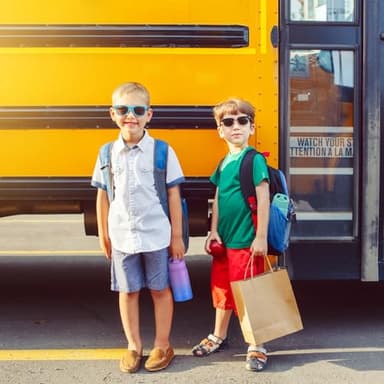 Mininoo Insulated Kids Water Bottle, 12 oz Stainless Steel Water Bottle Kids with Straw Lid and Chug Lid for Girls, Boys (Purple/Blue) - Image 2