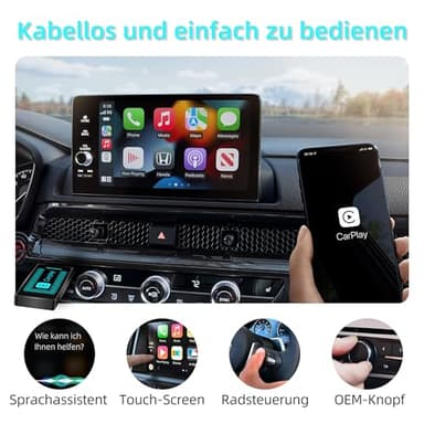 Pashlysh Wireless Carplay Adapter for iPhone, 2024 Upgrade, USB CarPlay Wireless Stick, Easy Plug and Play, Compatible with 2016 and Newer Cars and iPhone iOS 10+ - Image 2