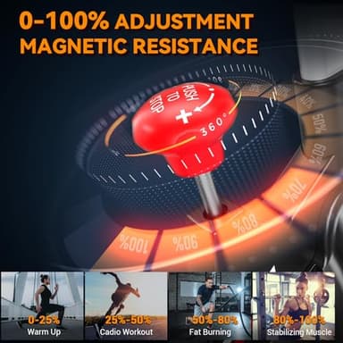 Exercise Bike, WENOKER Stationary Bike for Home, Indoor Bike with Silent Belt Drive, Heavy Flywheel, Multi-grips Handlebar and Upgraded Digital Display - Image 5