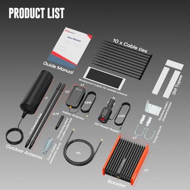 HiBoost Cell Phone Signal Booster for Trucks and SUVs | Boosts 5G & 4G LTE for All Carriers - Verizon, AT&T, T-Mobile & More | Weatherproof Antenna | Ultra-Stable Booster | FCC Approved - Image 7