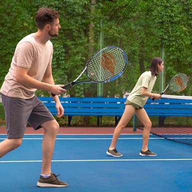 Adult 2 Player Tennis Racket Perfect for Beginner and Professional Players, 27” Speed Tennis Racquet Include Tennis Balls, Overgrips, Tennis Bag, Vibration Dampe, Cover - Image 6