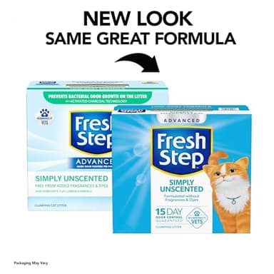 Fresh Step Advanced Simply Unscented Clumping Litter, Fresh Step Unscented Cat Litter Fights Odor on Contact, 37 lbs. (2 x 18.5 lb. Box) - Image 2