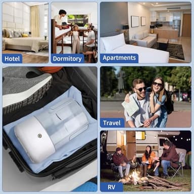 Anbanglin Mini Portable Washing Machine - USB Rechargeable 1L Small Washer with 2 Modes Deep Cleaning for Underwear, Socks & Baby Clothes, Compact Travel Laundry for Apartment, Dorm, Camping, White - Image 7