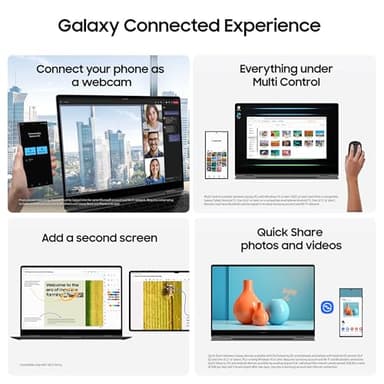 SAMSUNG 16” Galaxy Book5 Pro 360 Copilot+ PC, AI Business Laptop, Windows 11 Pro, Intel Core Ultra 7 Processor 258V, 3K AMOLED Touchscreen, 32GB / 1TB, 120HZ, 2025 Model NP964QHA-KG2US, Gray - Image 8