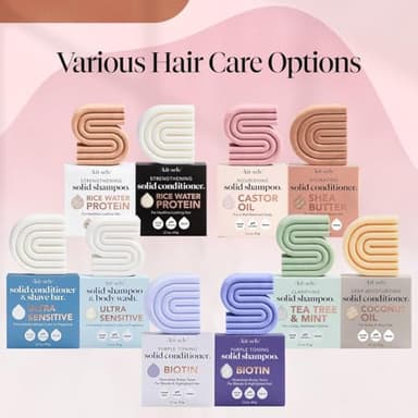 Kitsch Castor Oil Shampoo & Shea Butter Conditioner Bar – Shampoo and Conditioner Set - Hydrating & Moisturizing Bar Soap - Free of Paraben, Silicone, Sulfate - Made in USA - 2pc Set - Image 9