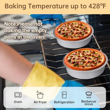 ALEXPRE 50Pcs Pie Tins With Lids 4 Inch 8oz Aluminum Mini Tart Pans Disposable Individual Pie Plate Mini Cake Pans Champagne Small Cake Muffin Pans with Spoons for Tart Pie Quiche Flan- White - Image 5