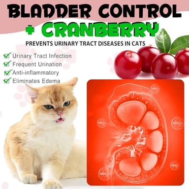 Urinary Tract for Cats, Natural Cat Urinary Tract Infection Treatment Drops Supports Bladder, Kidney Stone, Cat UTI, Cranberry Kidney Bladder Support Supplement, Chicken Flavor - 60ml / 2.02oz - Image 9