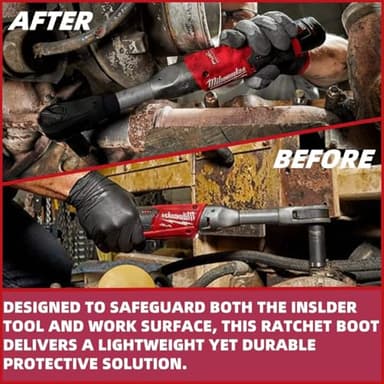 Muscovite 3050-20 insider ratchet Rubber Protective Boot Cover Fit for Milwaukee 3050-21 M12 FUEL INSIDER Extended Reach Box Ratchet - 49-16-3050 - Image 5