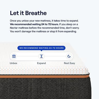 Nectar Premier Copper 14" King Mattress - Medium Firm Gel Memory Foam Mattress - 5 Layers of Comfort - Triple Action Cooling Tech - 365-Night Trial - Forever Warranty,White - Image 5