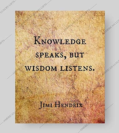Jimi Hendrix “Knowledge Speaks” - Inspirational Wall Art, Encouraging Typographic Print, Vintage Motivational Print Is Ideal for Living Room Decor, Desk Décor, Kids Room Décor, Unframed 8x10 - Image 7