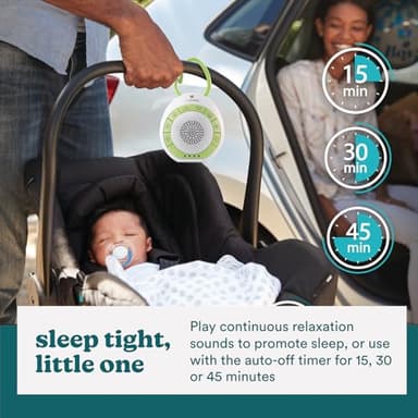 MyBaby Baby Sound Machine - White Noise Sound Machine for Baby, Travel, Nursery and On The Go - 4 Soothing Sounds, Integrated Clip, Small and Lightweight - Great for Baby Registry Gift - Image 5