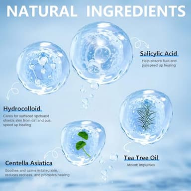 Jo Dominic Pimple stars Patches for Face, 4 Size 320 Counts Acne Patches, Hydrocolloid Patches for Covering Zits and Blemishes, Spot Stickers with Salicylic Acid, Tea Tree Oil - Image 4