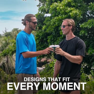 Kanu Surf Men's Swim Shirt with Short Sleeves – UPF 50+ Rash Guard Quick-Dry Fabric, Black, 4X - Image 6