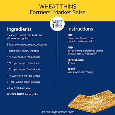Wheat Thins Reduced Fat Snacks, Whole Grain Wheat Crackers, Bulk Snack Crackers, 6 - 8.oz Boxes - Image 11