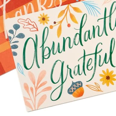 Hallmark Fall Floral Thank You Note Card Assortment (50 Cards with Envelopes) for Weddings, Teachers, Clergy, Bosses, Thanksgiving - Image 5