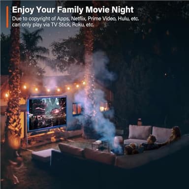 Mini Projector, VOPLLS 1080P Full HD Supported Video Projector, Portable Outdoor Home Theater Movie Projector, 50% Zoom, Compatible with HDMI, USB, AV, Smartphone/Tablet/Laptop (Small Projector) - Image 6
