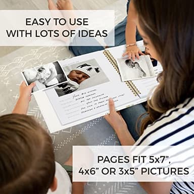 Keepsake Baby Memory Book for Boys & Girls – Timeless First 5 Year Baby Book Photo Album – Gender Neutral Journal Scrapbook - Record a Milestone for Every Event from Birth to Age 5 - Image 6