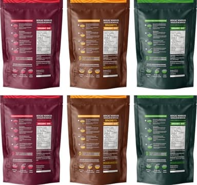 52USA Organic Konjac Shirataki Noodle, Low Carb Pasta 52.8 Oz (1500 g), Angel Hair, Fettuccine, USDA Organic Healthy Spaghetti Noodles (3 Variety - 6 Pack Inside), Keto and Paleo Friendly, Low Calorie, Sugar Free, Vegan, Ready to Eat - Image 2