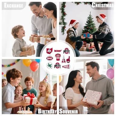 MATHARAGO 8 9 10 11 Pcs Shoe Charms for sports fans Decoration, Different Team Shoes Accessories for Boys Girls Kids Adults Women Men Party Favors Birthday Gifts(YDD-10P-008) - Image 6