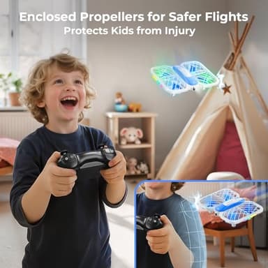 HOFMOC Mini Drone for Kids 8-15, Indoor Drones Gifts for Boys 8-12, Boys Toys Age 8-10, Beginner Drones with Propeller Protection, Throw to Go, Altitude Hold, 3D Flips and Headless Mode - Image 3