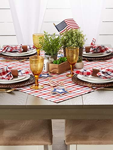 DII American Plaid Table Top Collection for Everyday Use, Summer Cook-Outs, Barbeques, Picnics, Indoor/Outdoor Entertaining, 100% Cotton Machine Washable, Tablecloth, 52x52 - Image 6